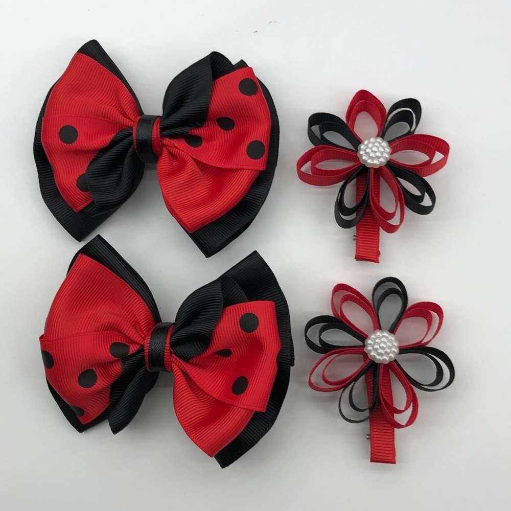 Bows for hair ( set of four)